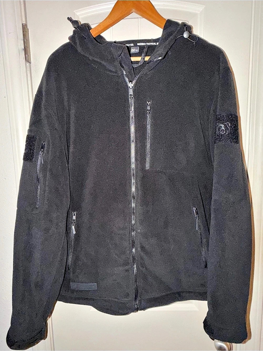 Bearskin Men's Black Hooded Fleece  Performance Jacket